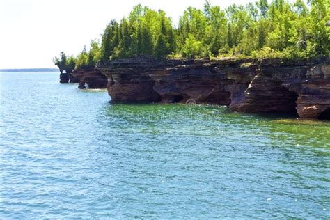 Devils Island Sea Caves 809520 Stock Image Image Of National Holes