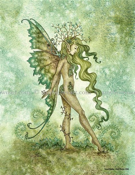 Forest Wood Sprite Fairy 85x11 Print By Amy Brown By Amybrownart En