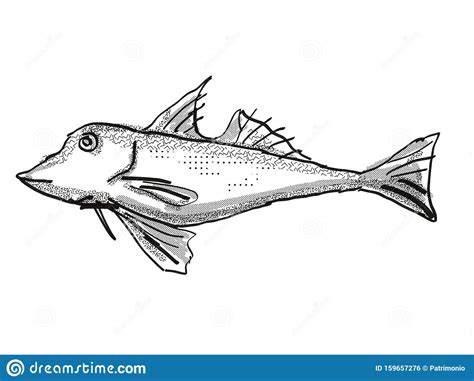 How are fish finders powered? Red Gurnard New Zealand Fish Cartoon Retro Drawing Stock ...