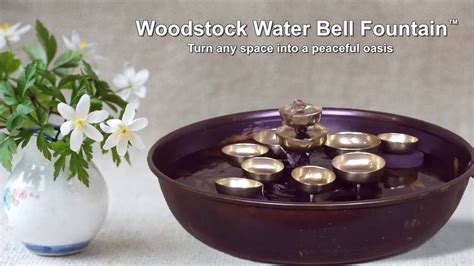 Woodstock Water Bell Fountain By Woodstock Chimes Youtube