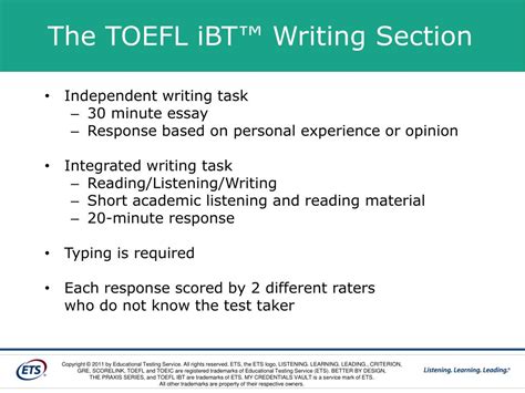 Ppt The Toefl Test Powerpoint Presentation Free Download Id547089