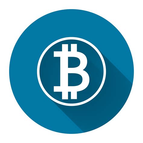 Symbole Pièce Bitcoin Icône Blanche Avec Illustration De Stylevector
