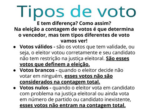 Plano de aula º ano Eleições no Brasil é importante participar