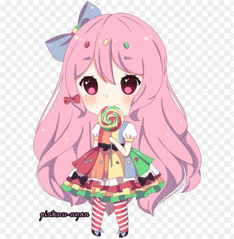 Anime Lollipop Girl Chibi Png Image With Transparent Background Toppng