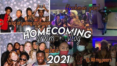 Homecoming Grwm Vlog 2021 Freshman Year Thereal Dr3 Youtube