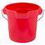 Rubbermaid FG296300RED BRUTE 10 Qt Red Round Bucket