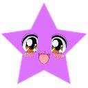 Happy Pastel Purple Star Discord Emoji