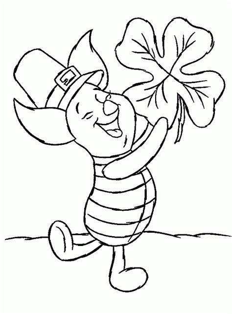 Large shamrock coloring sheet template. Free Printable Shamrock Coloring Pages For Kids