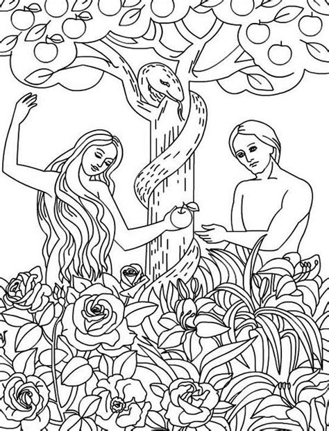 Saddleback kids, the children's ministry at saddleback. Adam-and-Eve-Disobey-God-Command-Coloring-Page.jpg (600× ...