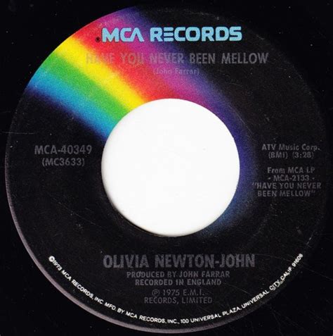 Olivia Newton John Have You Never Been Mellow Water Under The