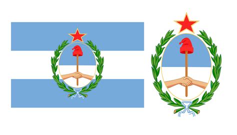 argentine socialist republic flag and coat of arms by blusteraster12 on deviantart