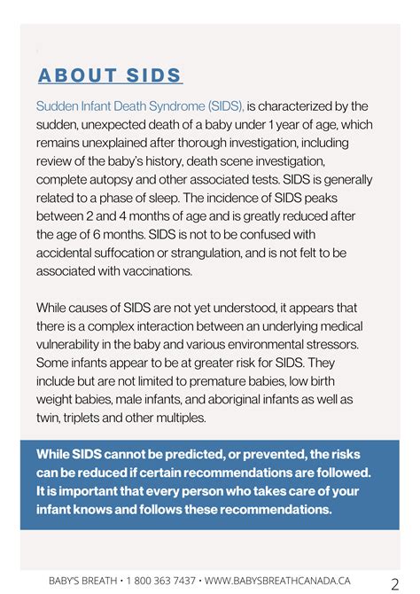 SIDS & Reducing the Risks - Baby's Breath Canada