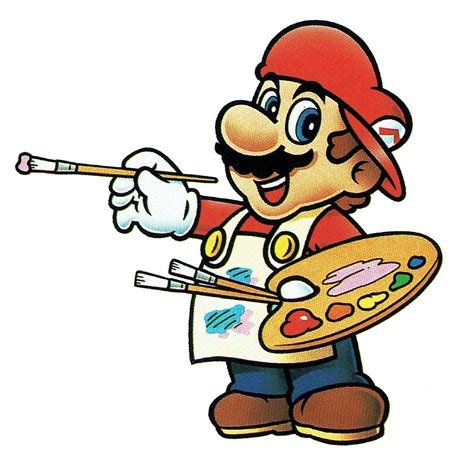 Final Update For Mario Paint Mario Painting Follow Video Game Art