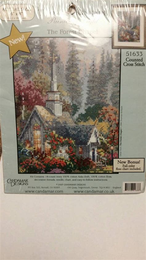 10% off most counted cross stitch charts and kits. Thomas Kinkade the Forest Chapel Counted Cross by ...