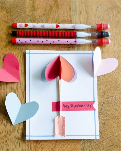 Easy Diy Valentines Cards Using Simple Folded Paper Hearts