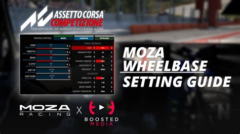Moza Wheelbase Setting Guide For Acc Youtube
