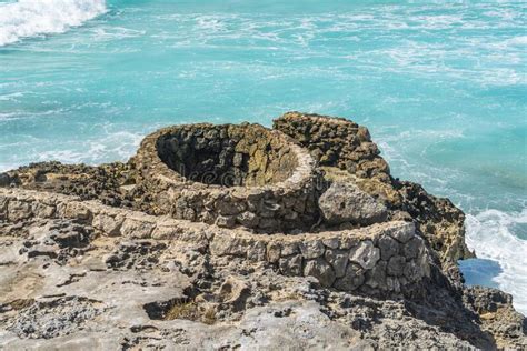 Temple Of Ixchel At Punta Sur Isla Mujeres Stock Image Image Of