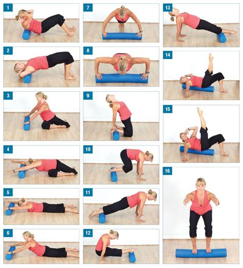 Pilates Foam Roller Exercises Lower Back Exercise Poster