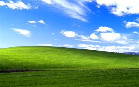 Windows Xp Microsoft Windows Green Blue Sky Wallpapers Hd Desktop