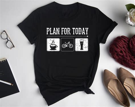 my plan for today coffee bike beer for funny biker shirt etsy