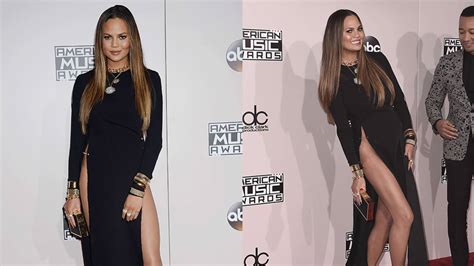 Chrissy Teigen s excuse après son accident de robe aux American Music