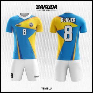 Yuk saatnya di upgrade dengan memiliki desain baju gaming esport ociad warna putih biru tosca dari garuda print. Desain Baju Bola Futsal Printing Yemblu Warna Biru Kuning ...