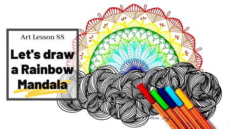 Mandala Tutorial N 88 How To Draw A Rainbow Mandala For Beginners