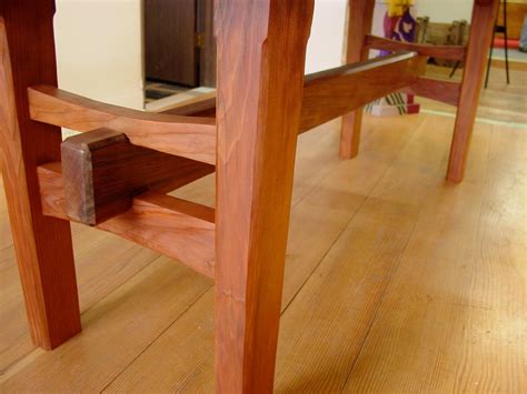 Redwood Table With Japanese Joinery Japanese Joinery