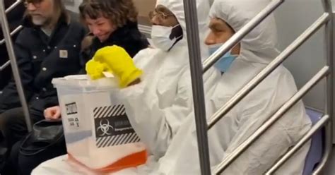 Instagram Pranksters Pretend To Spill Coronavirus On Train In