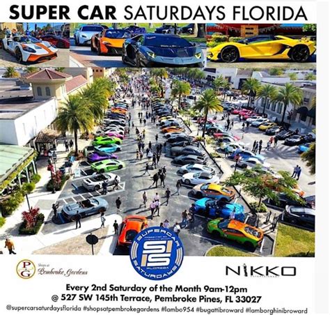 Supercar Saturdays Florida At The Shops At Pembroke Gardens Events