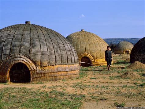 Desktop Wallpapers Other Backgrounds Zulu Huts South Africa