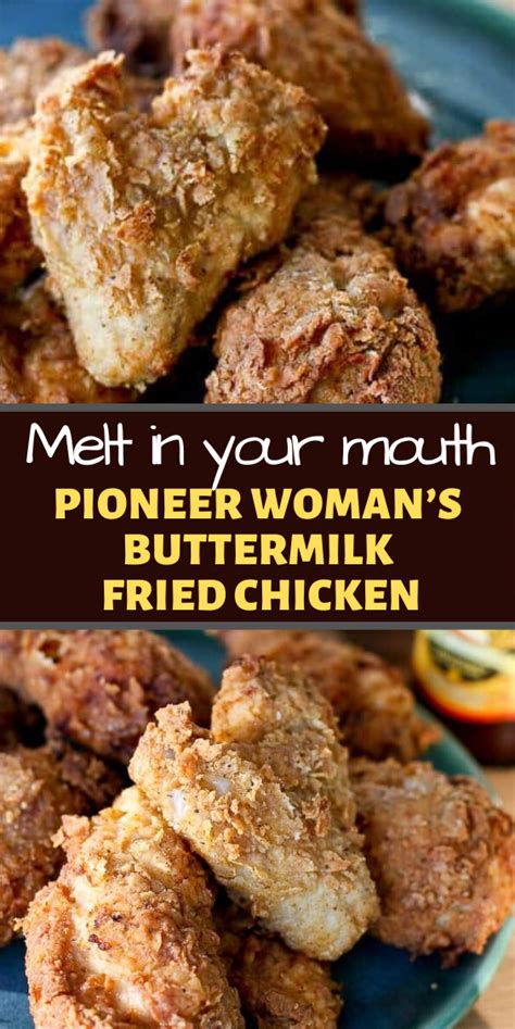 You can substitute for chicken stock, but broth has a bit more flavor because it is made by cooking down chicken meat and bone, and since we are not. PIONEER WOMAN'S BUTTERMILK FRIED CHICKEN