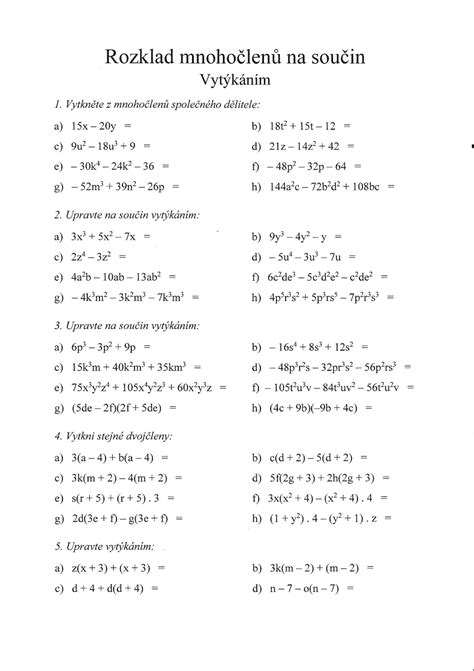 Mnohočleny obsahují pouze přirozené mocniny neznámých. Ivan Pavlík: MATEMATIKA - osmáci