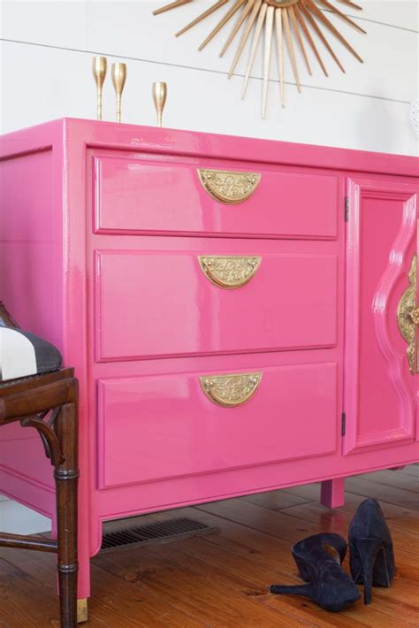 Pink Bedroom Dresser Painted By Kayla Payne Pink Furniture