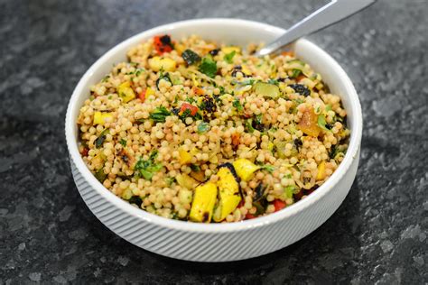 This link is to an external site that may or may not meet accessibility guidelines. Grilled Vegetables and Israeli Couscous Salad Recipe ...
