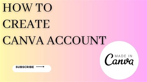 How To Create Canva Account Youtube