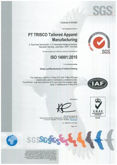 Iso 140012015 Environmental Management System From Sgs Trisula