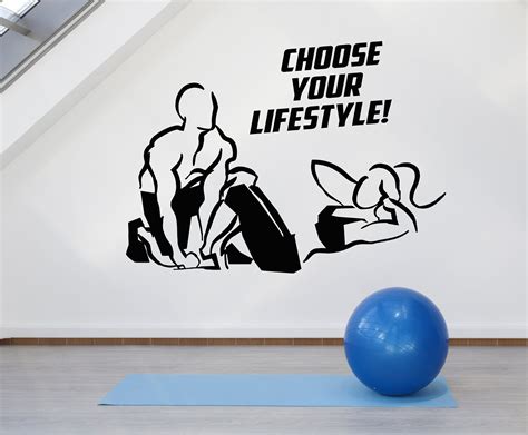 Vinyl Wall Decal Motivation Quote Fitness Gym Sport Beauty Health