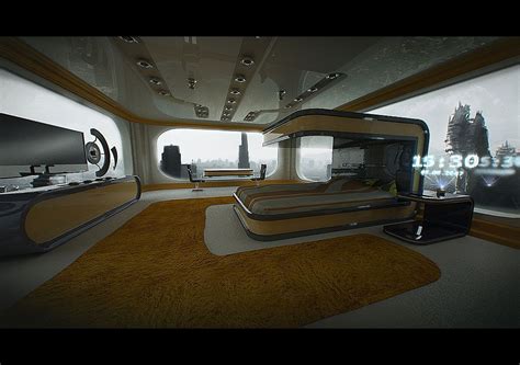 Space Hotel V3 By Dekus On Deviantart Space Hotel Scifi Interior