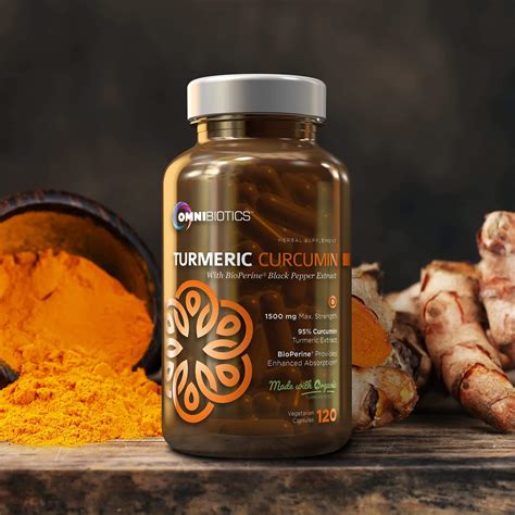 Organic Turmeric Curcumin Supplement 1500mg With Bioperine 95 Standardized Curcuminoid