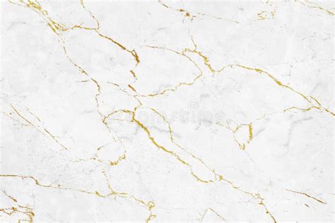 White Marble Stone Texture With Golden Veins Stock Photo Image Of