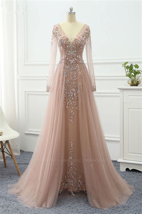 Babyonlines custom made，fashion design with top quality， lowest price and free shipping, affordable price,all colors and sizes. BMbridal Elegant V-Neck Long Sleeves Appliques Beadings ...