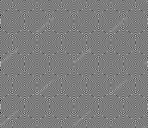Seamless Monochrome Pattern Geometric Optical Illusion — Stock Vector