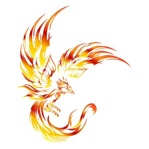 Phoenix Ilustrasi Clipart Phoenix Burung Penerbangan Png Dan Vektor Dengan Background