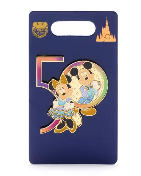 Walt Disney World Mickey And Minnie 50th Anniversary Pin Etsy Uk