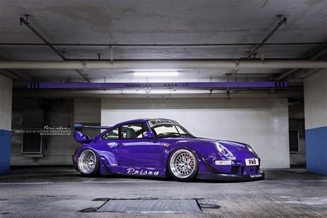 Wide And Fierce Purple Porsche 911 Gets A Custom Body Kit —