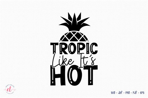 Tropic Like It S Hot Svg Cut File Graphic By Craftlabsvg · Creative Fabrica