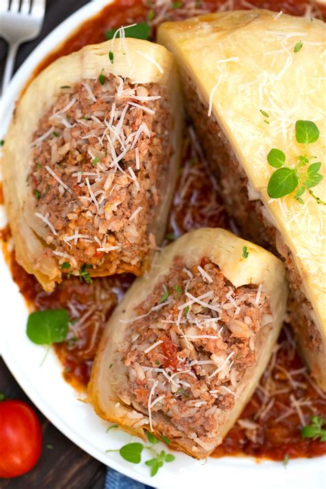 Stuffed Whole Cabbage Recipe Video Sweet And Savory Meals