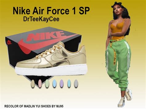 Table étiquette Dans Nike Air Force 1 Sims 4 Apparaître Dire Perche