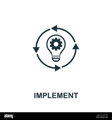 Implement Vector Icon Symbol Creative Sign From Business